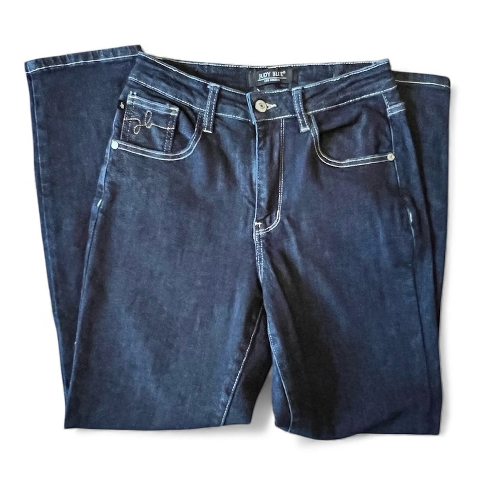 Judy Blue Mom Jeans Stretch Denim Womens Size 1/25 Mid Rise Western Cowgirl - Picture 2 of 9